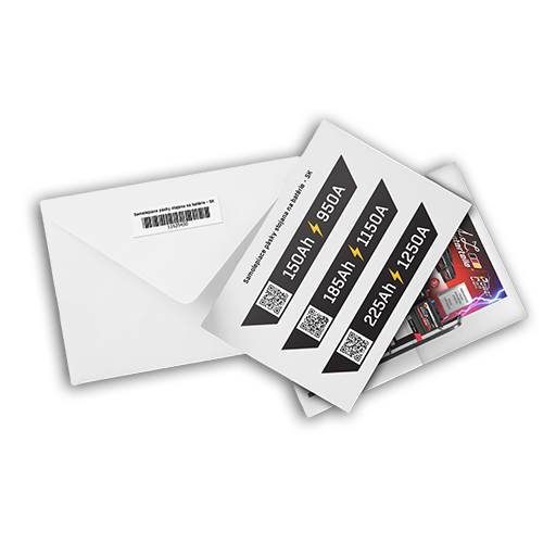 Aufkleberstreifen für Batterieständer - AZ-MT Design